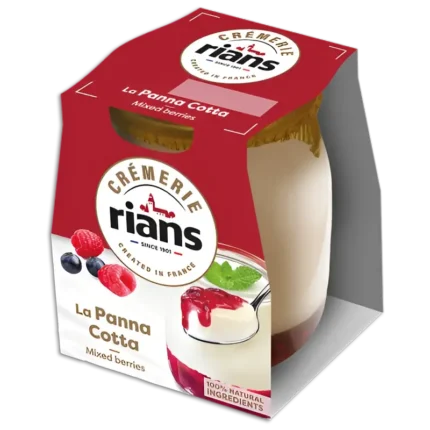 Cremerie Rians Panna Cotta Fruits Rouges 125g
