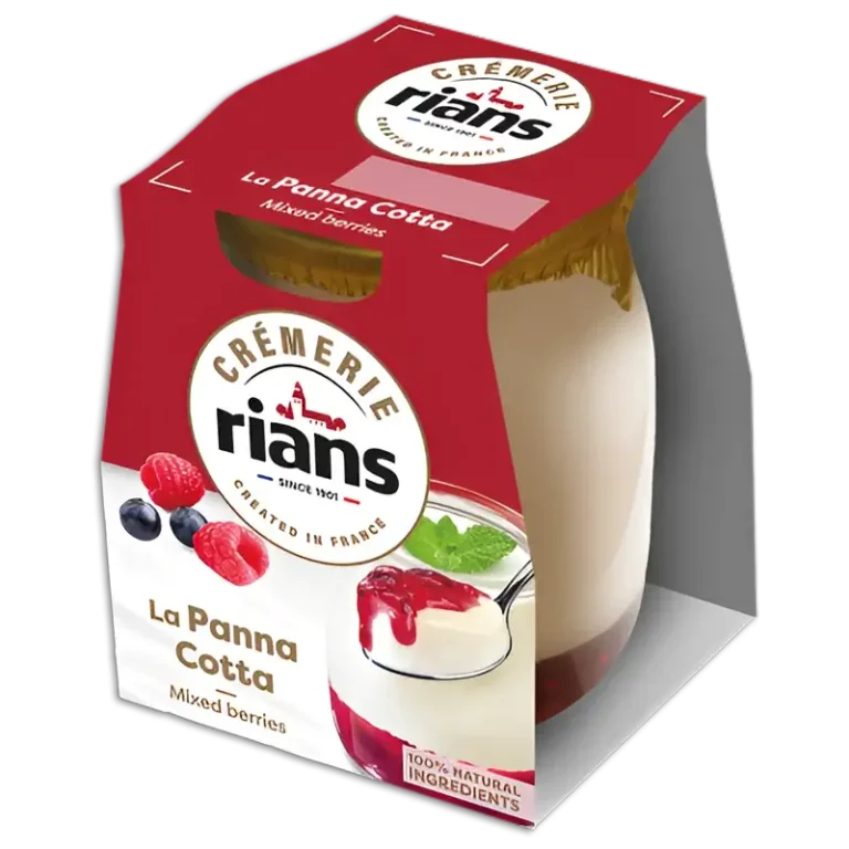 Cremerie Rians Panna Cotta Fruits Rouges 125g