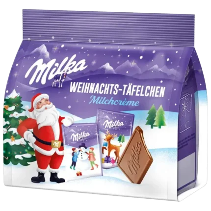Milka Barres de Noël crème de lait 150g