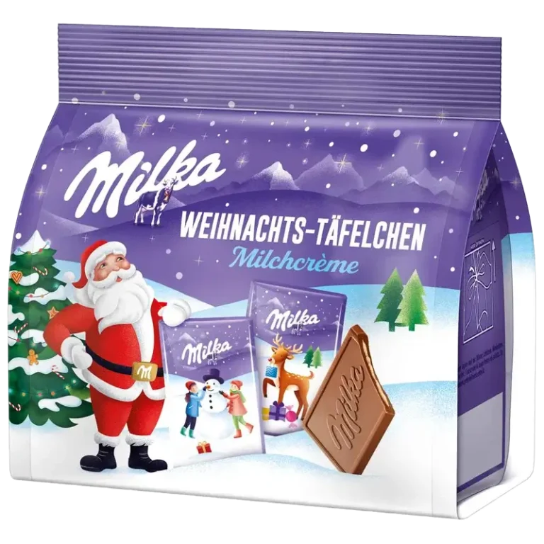 Milka Barres de Noël crème de lait 150g