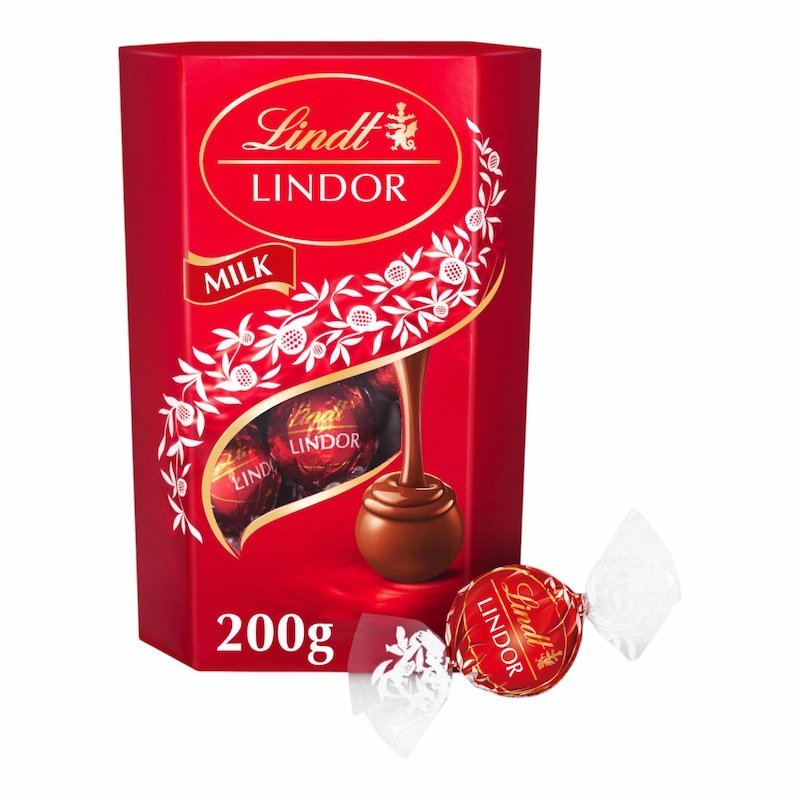 2024/12/1000631180.jpg Lindt Lindor Chocolat au Lait 200 g – Plaisir Onctueux et Fondant – Image 1