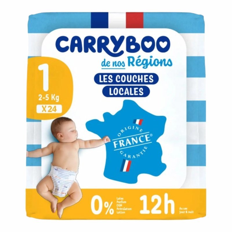 2024/12/1000637273.jpg Couches Carryboo Taille 1 (2-5) kg 24Pcs – Image 1