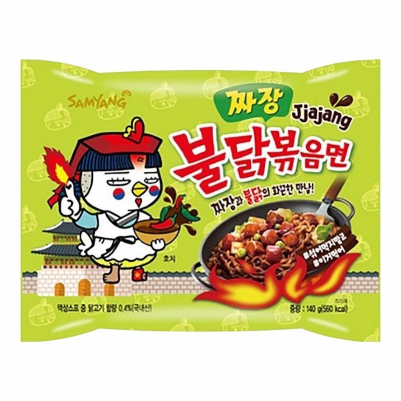 2024/12/1000638153.jpg Samyang Buldak Nouilles Poulet Épicé Jjajang 140g – Image 1