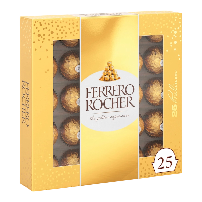 PhotoRoom-20241209_230326 Ferrero Rocher – Coffret de 25 Chocolats Pralinés – Image 1