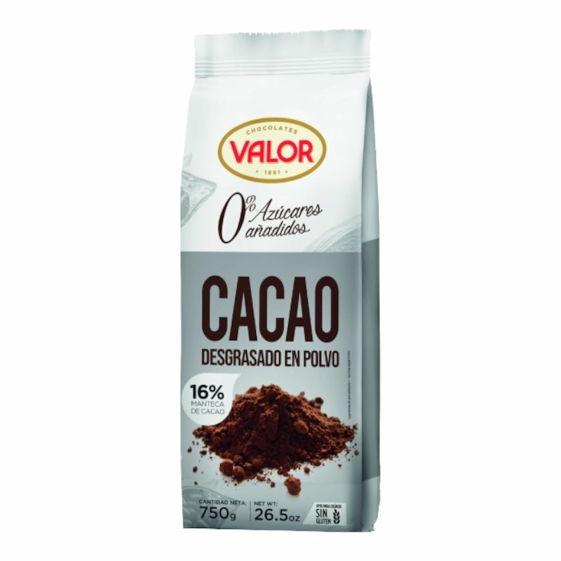 2025/01/1000656944.jpg Valor Cacao dégraissé en poudre Sans Sucre 750 g – Image 1
