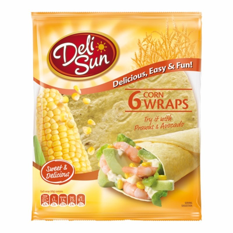 2025/01/1000696050.jpg Delisun Tortilla Wraps au Mais 360g – Image 1