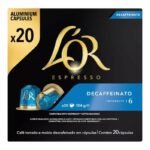 L’Or Espresso Décaféinato Café en Capsules x20 – Intensité 6