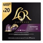 LOr Espresso Supremo Café en Capsules x20 – Intensité 10