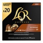 LOr Espresso Estremo Café en Capsules x20 – Intensité 10