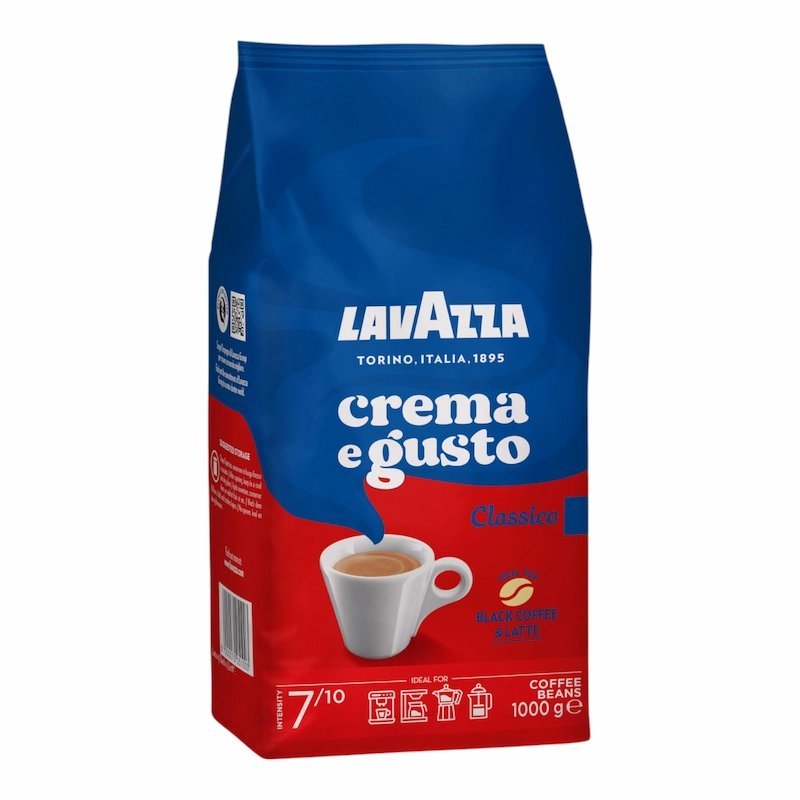 2025/02/1000730322.jpg Lavazza Café en Grains Crema e Gusto Classic – Intensité 7/10 1kg – Image 1