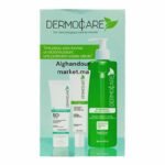 Dermocare Pack Soin Complet : Écran Fluide + Crème Éclaircissante + Gel Nettoyant 200ml
