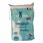Dodie Maxi Carrés Coton 3en1 Siège, Visage, Mains - 100% Coton Bio - 60 unités
