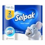 Papier Hygiénique 3 Plis Selpak – Pack de 9 Rouleaux