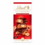 Chocolat Lindt LES GRANDES Noir Praliné Noisettes 225g