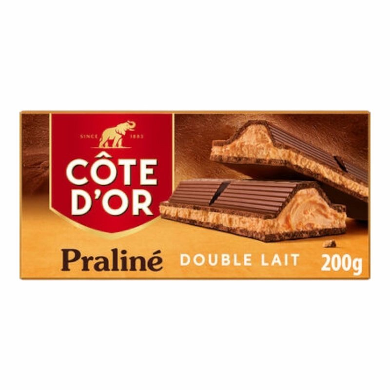 2025/04/1000798442.jpg Cote d'Or – Tablette Praliné Double Lait – 200 g – Image 1