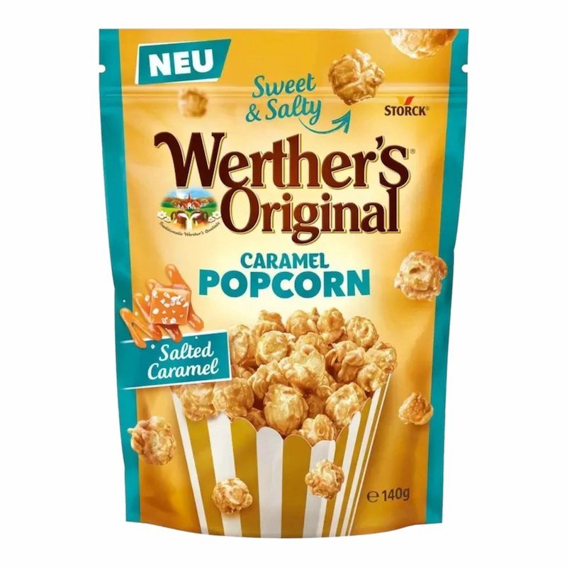 2025/05/1000813384.jpg WERTHERS ORIGINAL Popcorn Caramel au Beurre Salé – 140g – Image 1