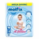 Molfix Couches Bébé Taille 4 Maxi – 80 pièces (7–18 kg)