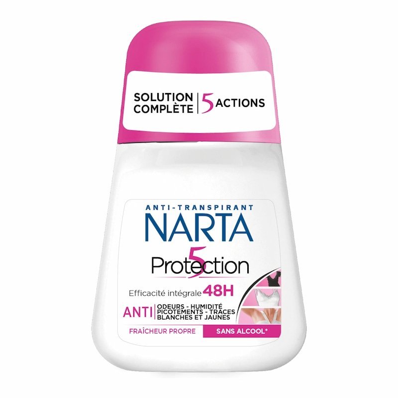 2025/05/1000818202.jpg Narta Deodorant Roll-On Femme Protection 5 en 1 – 50ml – Image 1