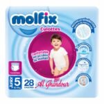 Molfix Culottes – Taille 5 Junior (12-17 kg) – 28 Couches