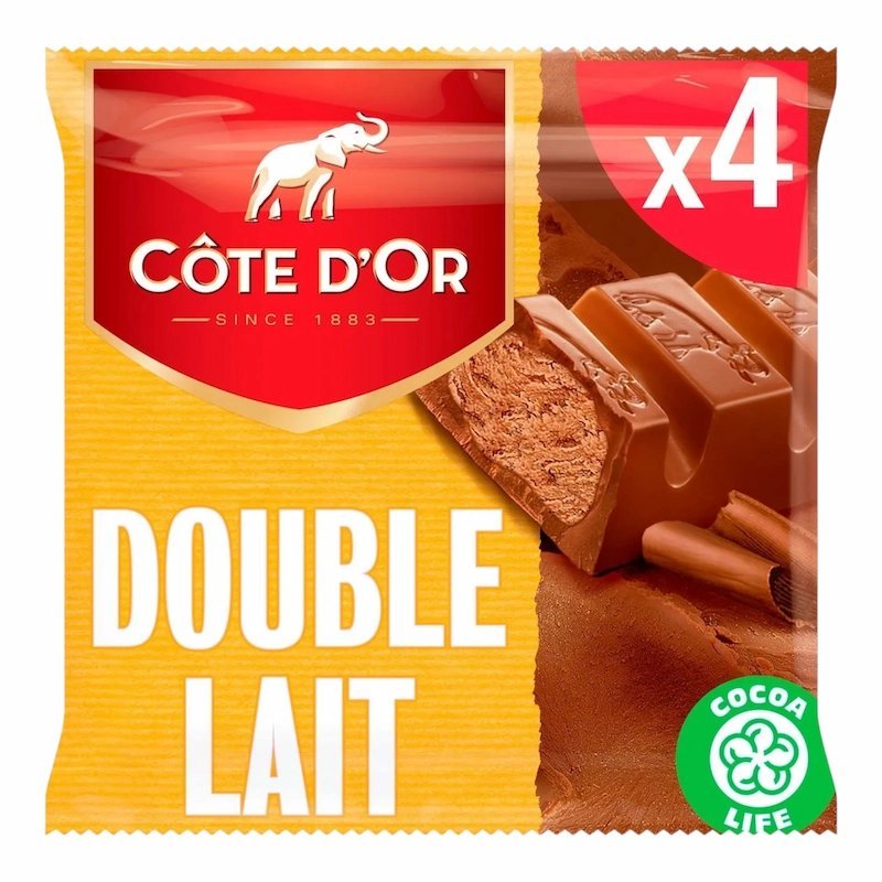 2025/05/1000850584.jpg Cote d'Or Chocolat au Lait Double Lait 4 x 46 g – Image 1
