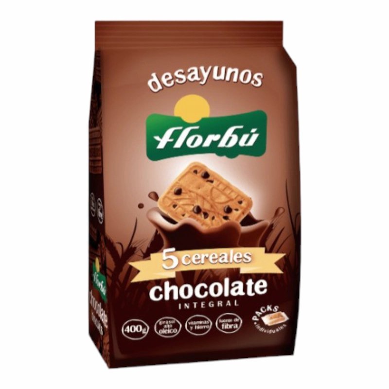 2025/06/1000866672.jpg Biscuits Integrales 5 Cereales & Chocolat – Florbu 400g – Biscuits Sains et Gourmands – Image 1