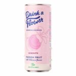Drink a Flower Botanical Lemonade Serenity Fruit de la Passion et Fleur d'Hibiscus – 25 cl – Boisson Naturelle et Apaisante