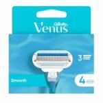 Gillette Venus Smooth – Lames de Rasoir pour Femme – 4 Recharges