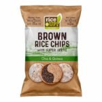 Rice UP! Chips de Riz Complet Chia & Quinoa 60g – Snack Sain & Croquant Sans Gluten