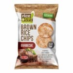 Rice UP! Chips de Riz Complet Saveur Barbecue 60g – Snack Sans Gluten au Goût Fumé et Croquant