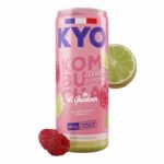 KYO Kombucha Framboise & Citron Vert – Thé Vert Sencha Bio Fermenté 330ml