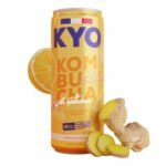 KYO Kombucha Citron & Gingembre – Thé Vert Sencha Bio Fermenté 330ml