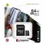 Carte Memoire KINGSTON Canvas Select Plus SDCS2 – 64 Go | MicroSD Rapide et Fiable