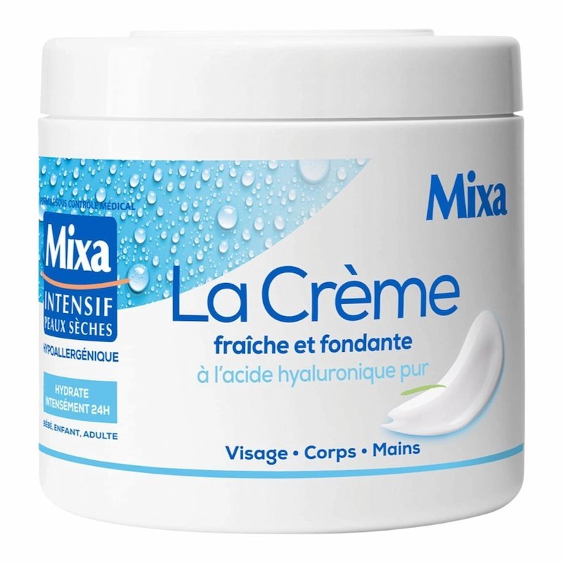 2025/08/1000986640.jpg Mixa La Creme Fraiche et Fondante a lAcide Hyaluronique Pur – 400 ml – Image 1