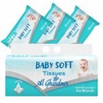 White Baby Soft Tissues 240 – Pack de 3 Mouchoirs doux pour bébé – Hygiène et confort