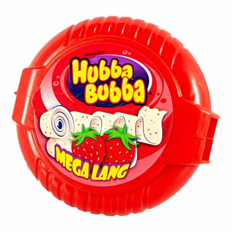 2025/09/1001003221.jpg Wrigleys Hubba Bubba Mega Long Snappy Strawberry – Chewing Gum goût fraise 56g – Image 1