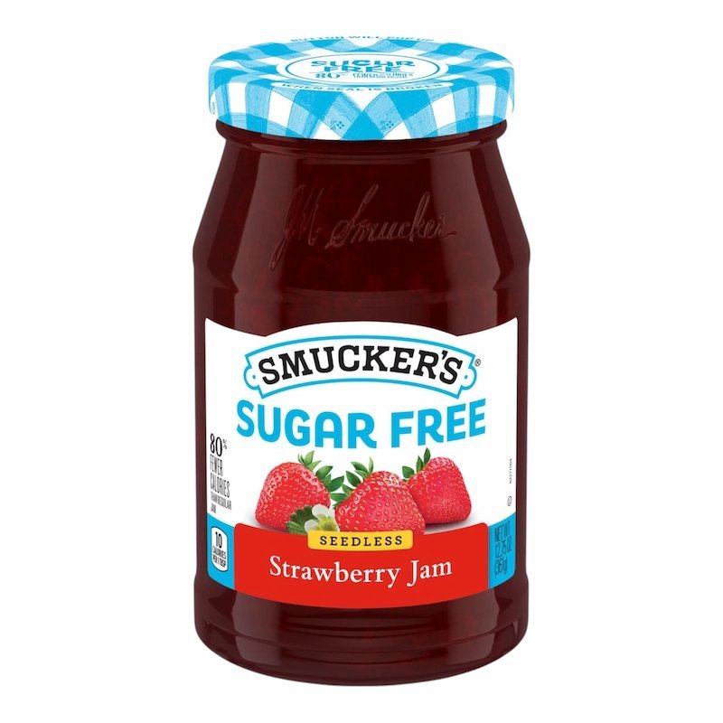 2025/09/1001007317.jpg Smuckers Confiture de Fraises Sans Sucre 360g – Saveur fruitée, légère et sans pépins – Image 1