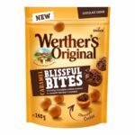 Werthers Original Caramel Bites Cookie – 140 g Bonbons au caramel fondant et croquant