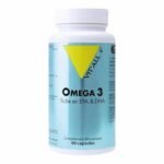 VITALL+ Omega 3 – 60 Capsules  Complement alimentaire à base d’huiles de poissons riches en EPA & DHA