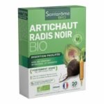 Santarome Bio Artichaut Bio Radis Noir Bio – 20 Ampoules Détox Foie & Digestion