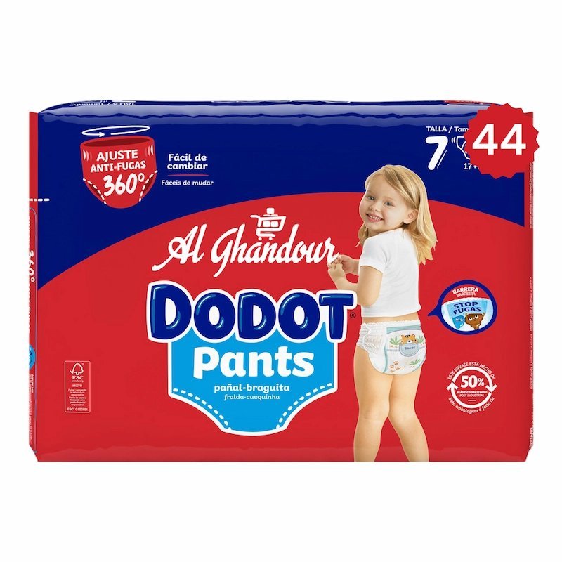 2025/09/1001026471.jpg Dodot Couches Culottes – Taille 7 (17 kg+) – 44 Unites | Confort et Protection Ultime – Image 1