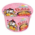 Samyang Buldak Ramen Cup Carbonara – 105 g – Nouilles Instantanées Crémeuses et Épicées