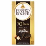 Ferrero Rocher Tablette Chocolat Noir 70% Cacao aux Noisettes – 90 g