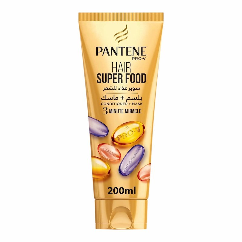 2025/09/1001037479.jpg Pantene ProV Hair Super Food 3 Minute Miracle Apres Shampooing – 200 ml – Image 1