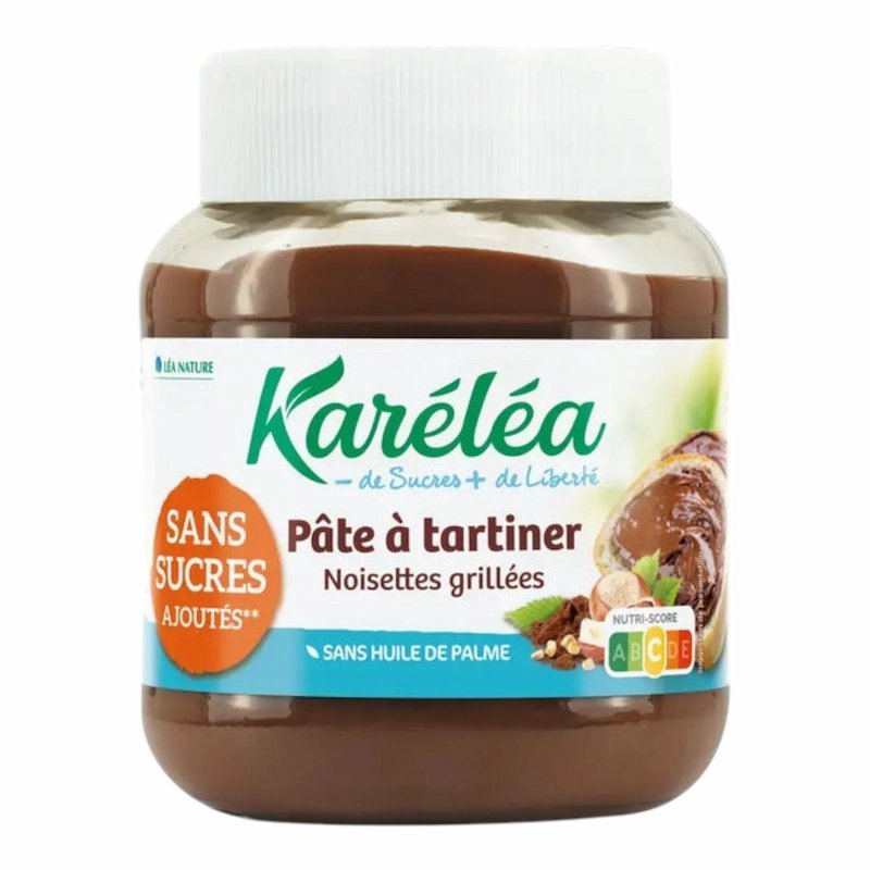 2025/10/1001050156.jpg Karelea Pate à Tartiner Chocolat Noisette Sans Sucres Ajoutes – 400 g – Image 1
