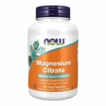 NOW Foods Magnesium Citrate – 400 mg 120 Capsules Végétales