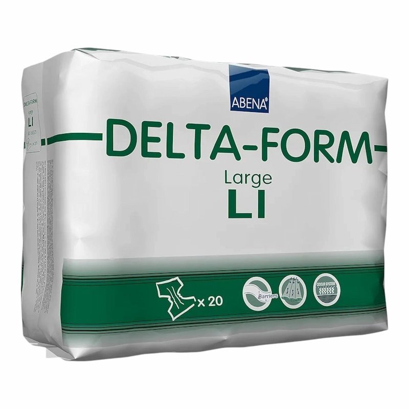 2025/10/1001057819.jpg Couche Adulte Abena Delta Form Large L1 – 20 pièces – Image 1