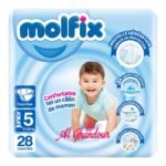 Molfix Couches Bebe Taille 5 Junior – 28 pièces (11–25 kg)