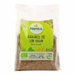 Primeal Graines de Lin Brun 250g | Super-aliment Riche en Fibres et Oméga-3