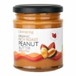 Clearspring Beurre de Cacahuete Toaste Smooth 170G – Pâte à Tartiner Naturelle Bio et Sans Sucre