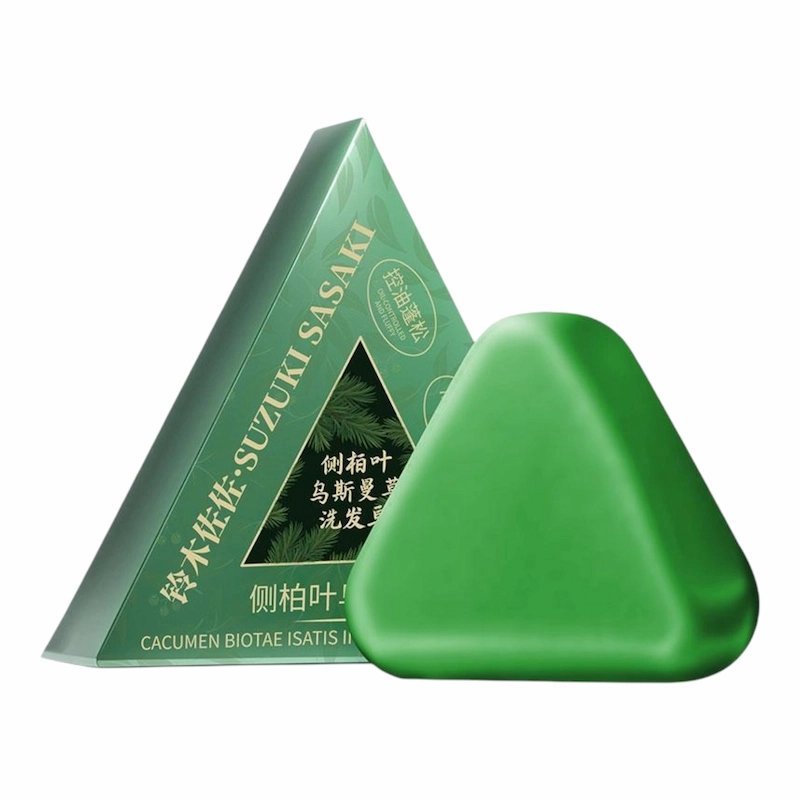 2025/10/1001089919.jpg Suzuki Sasaki Cypress Leaf Shampoo Bar – Barre de Shampooing Naturelle – Image 1